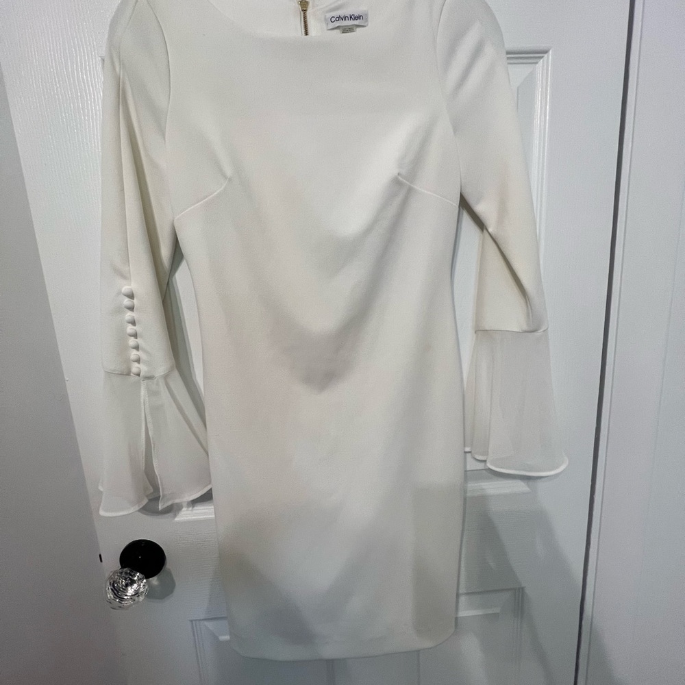Calvin Klein Women's White Dress